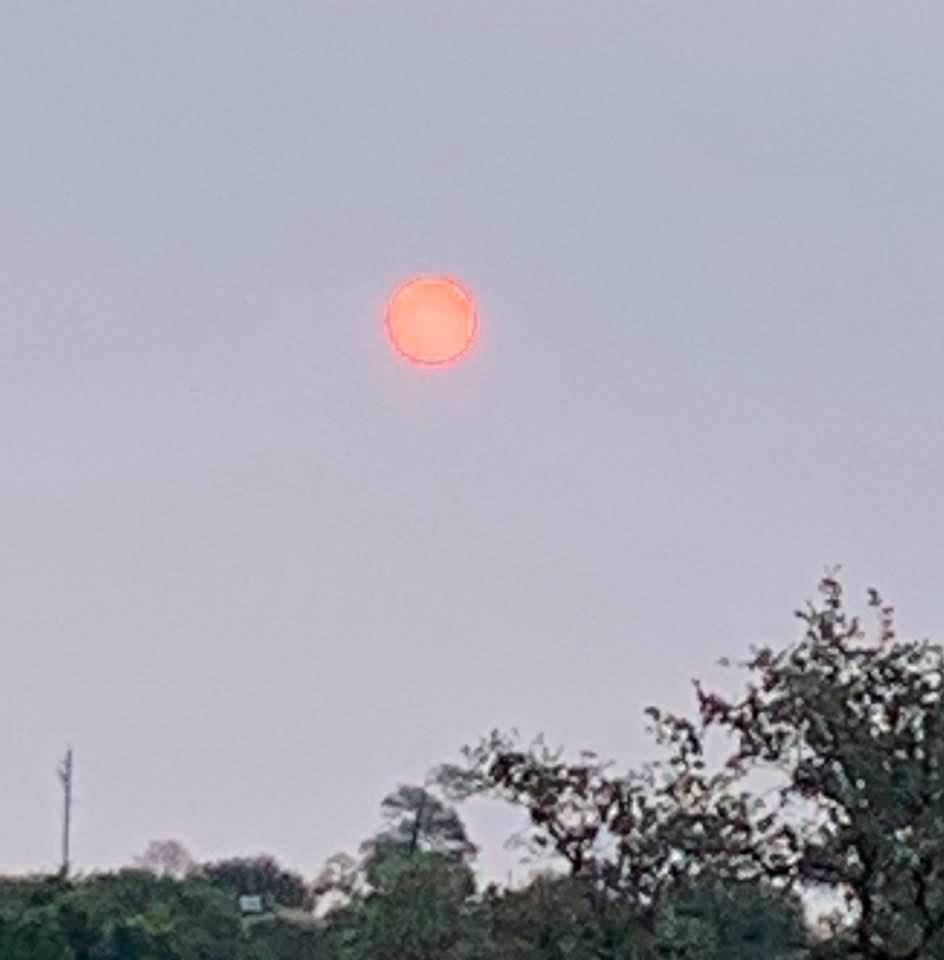 Smokey California sunrise over the second tee