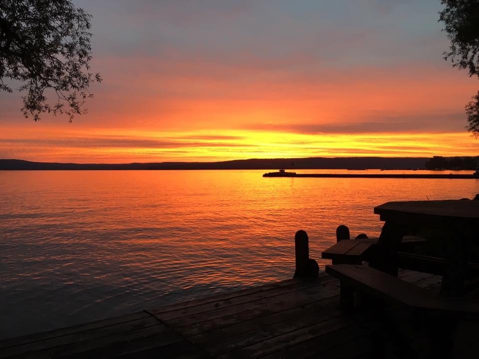 Sundown tonight at Madeline Island. Incredible!