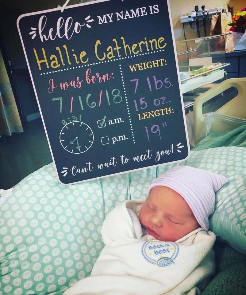 My new, beautiful granddaughter:  Hallie!