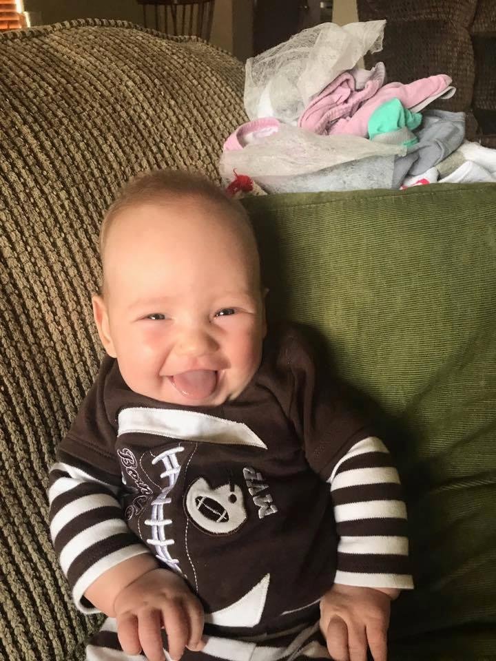 Grandson Brayden is growing like a weed.