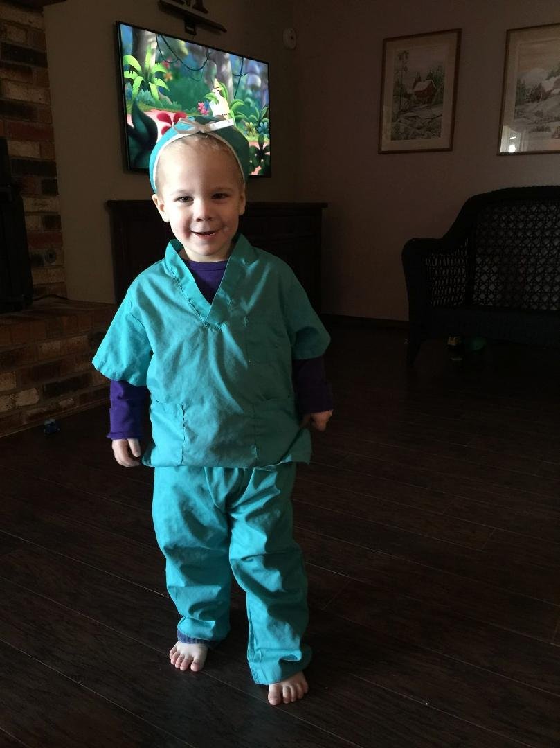New scrub tech in the family!