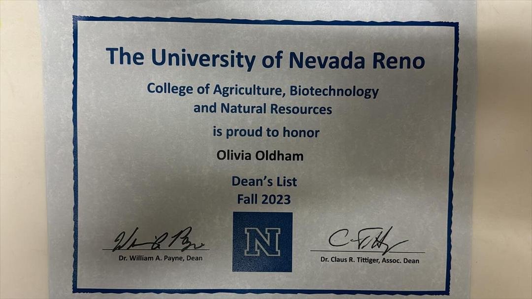 Another awesome semester (with a 4.0) and a new college graduate. Great job Olivia!