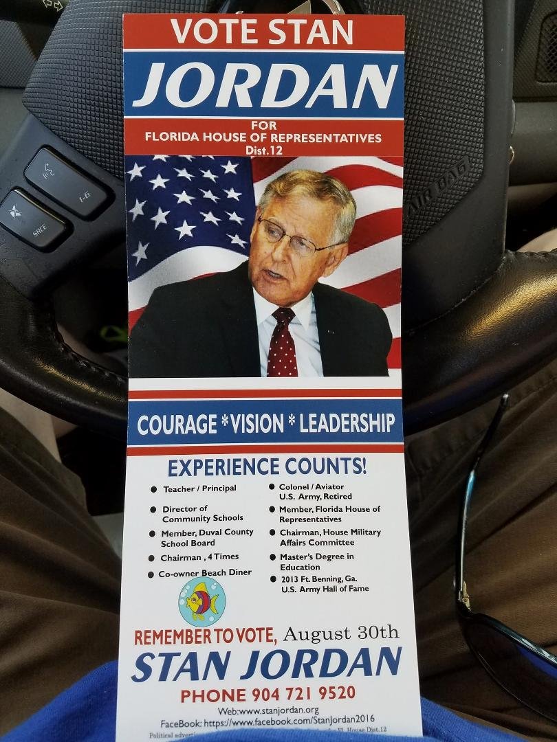 Ran into Stan Jordan in Publix. He remembered me and everyone else. Good man.