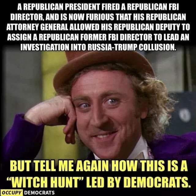 It's not a witch hunt if there's a real witch!