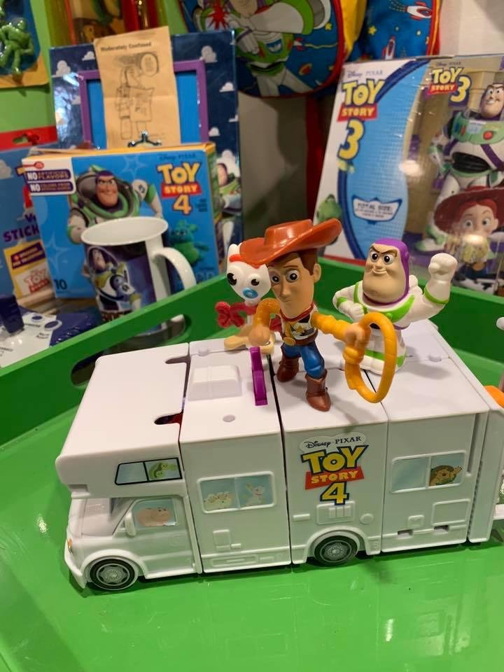 My Toy Story 4 quest is complete and I have assembled the Rv from McDonalds. I couldn’t get all 10 parts the Happy Meal way because I started around week 4 and my buddy Buzz was week one, so I resorted to EBay and bought h