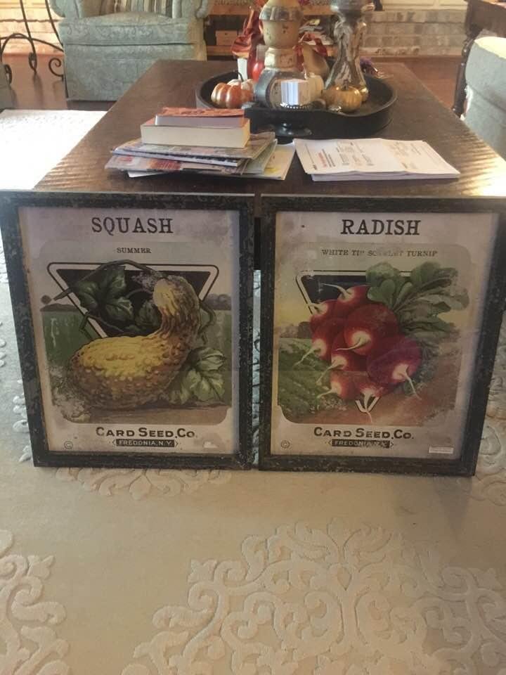 2 vintage kitchen prints. 16” x 20”. $20 ea or both for $35