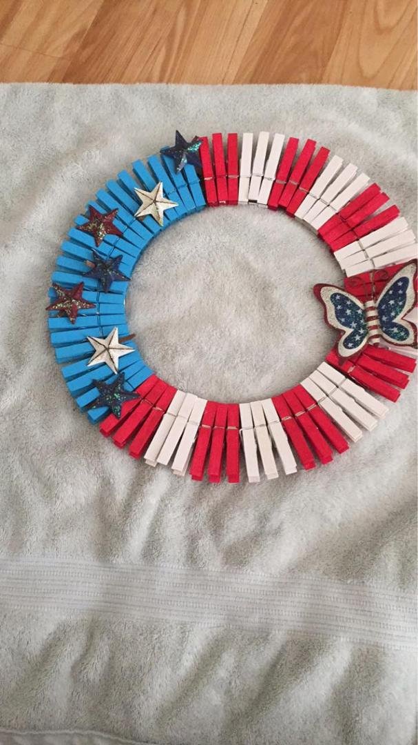 My newest wreath!! Nothing is permanent on it