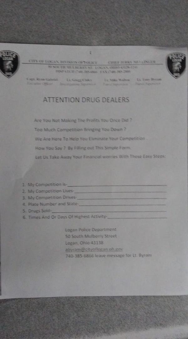 Hey people Facebook family I found a funny Ha-Ha at the local laundromat here in Logan Ohio can we all say LOL