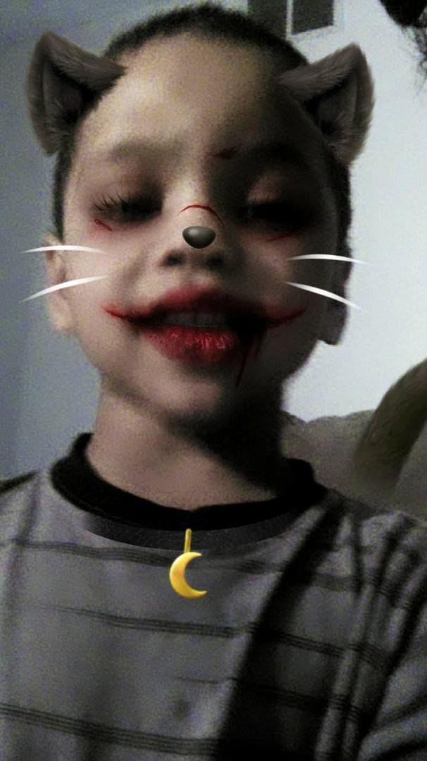 He said I eat the monster mommy he won't scare u no more lol aww my boy ...