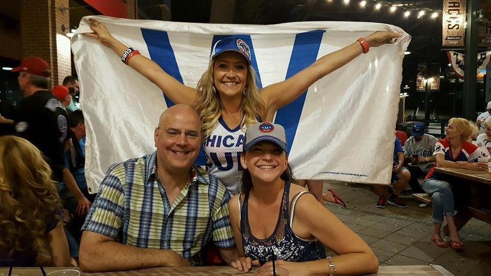 Annual Cubs game outing, this year with Jacki Semerau Tait and Stephanie Siete. Fred Mercaldo went home early! Miss you dearly Hannah.