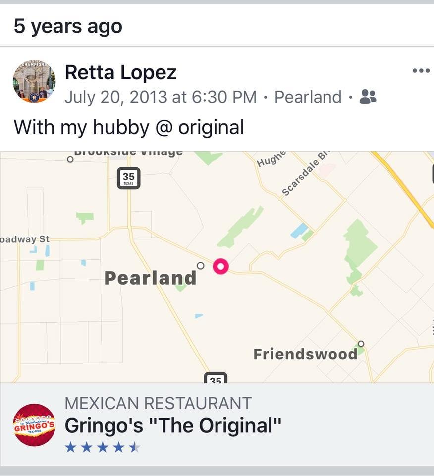 That’s weird how these memories pop up....we were just there 2 nights ago!!!
We thought it had been 2 years.... not 5!!!!!