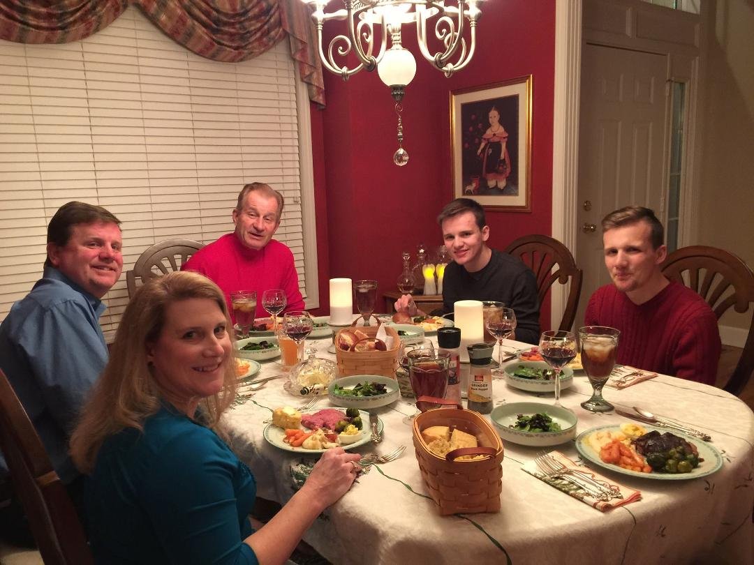 Wonderful Christmas Eve w/ our family and a beautiful service at The Church of the Resurrection