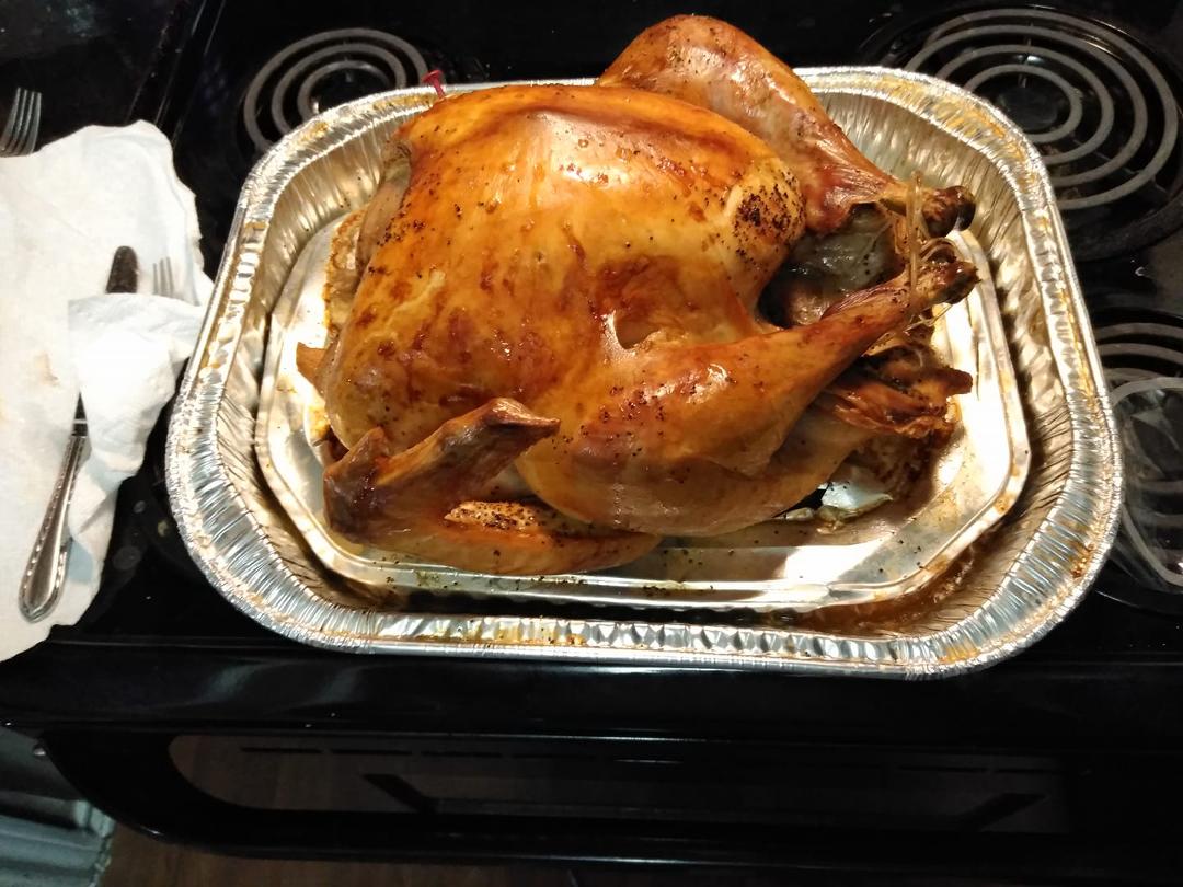 Cooked the best turkey of my life this year, also make cornbread dressing, sweet potatoes and homemade gravy.