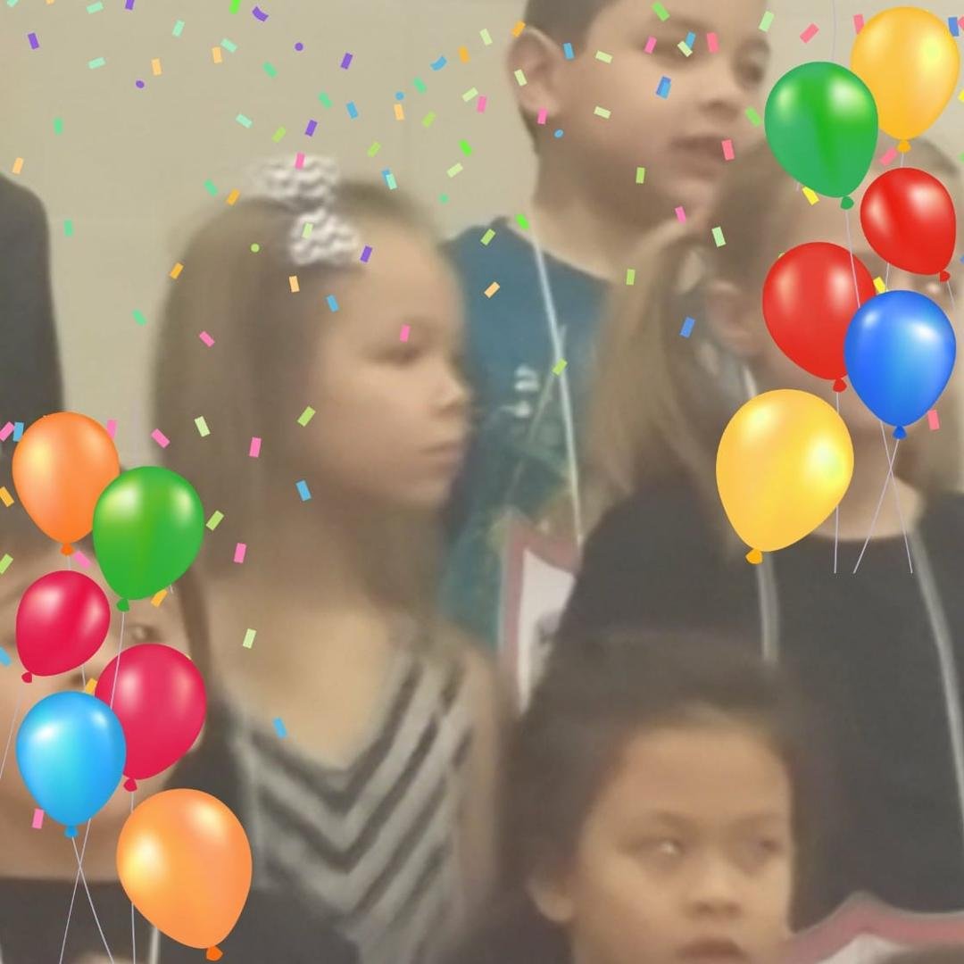 Mac performing at grand parents day