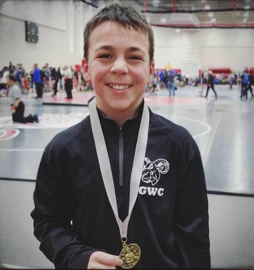 Tyler wound up taking 2nd in his wrestling bracket! @ Rockford East High School