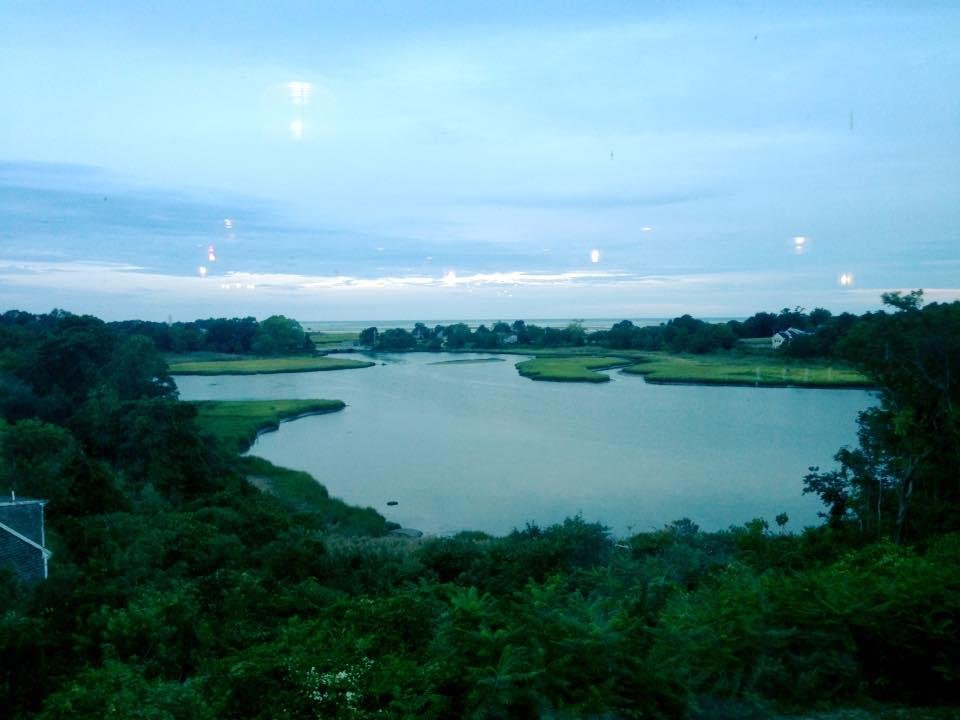 Out for Allison's Birthday Dinner at Anthony's of Cumaquid, here on Cape Cod. Wonderful company, view & food!