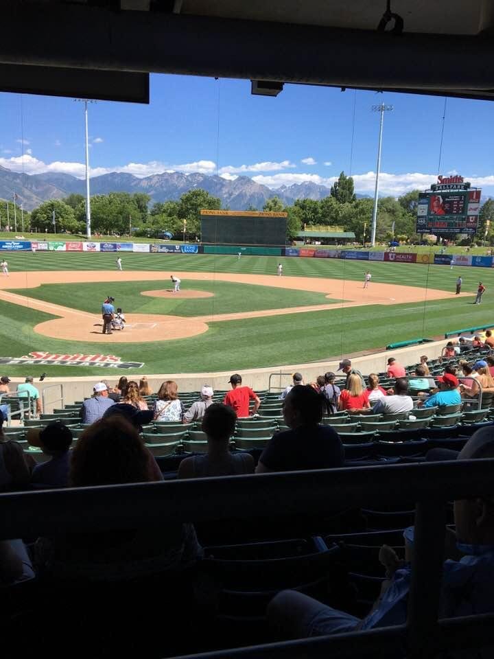 Beautiful day at the ballpark. Perfect weather. :)