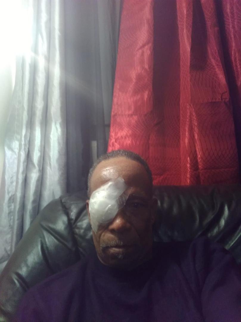 Had the  cataract removed today bout to see the world for real..