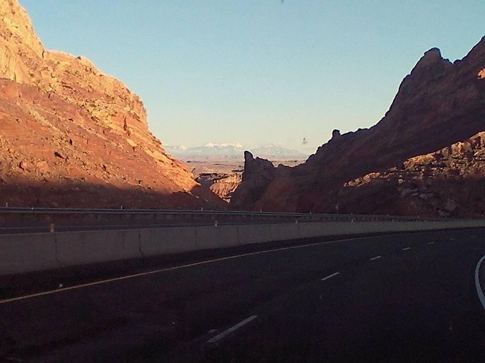 This was on our way home through Utah. The first peek of our lovely Rocky Mountains.