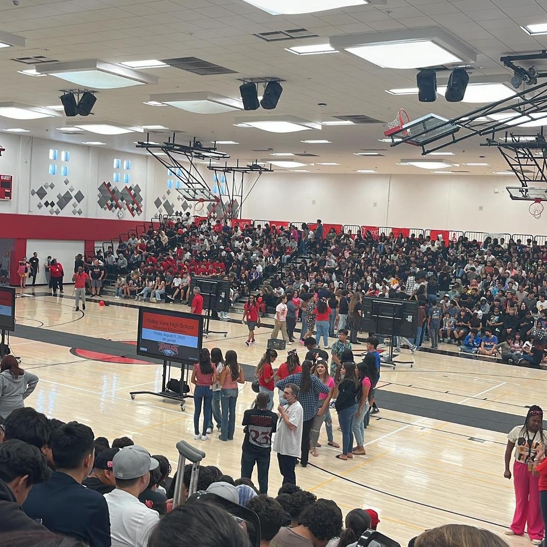 First pep rally