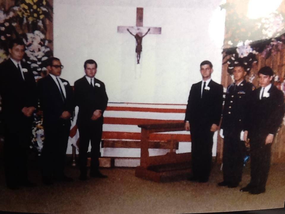 Photo of Pallbearers at Jim Barards funeral.