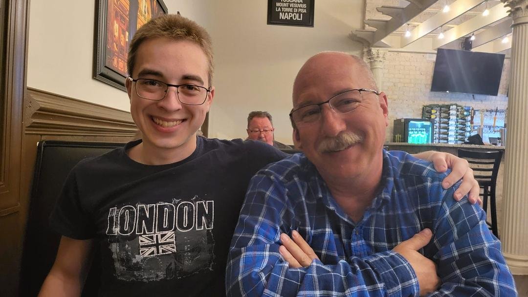 Birthday dinner with my son....