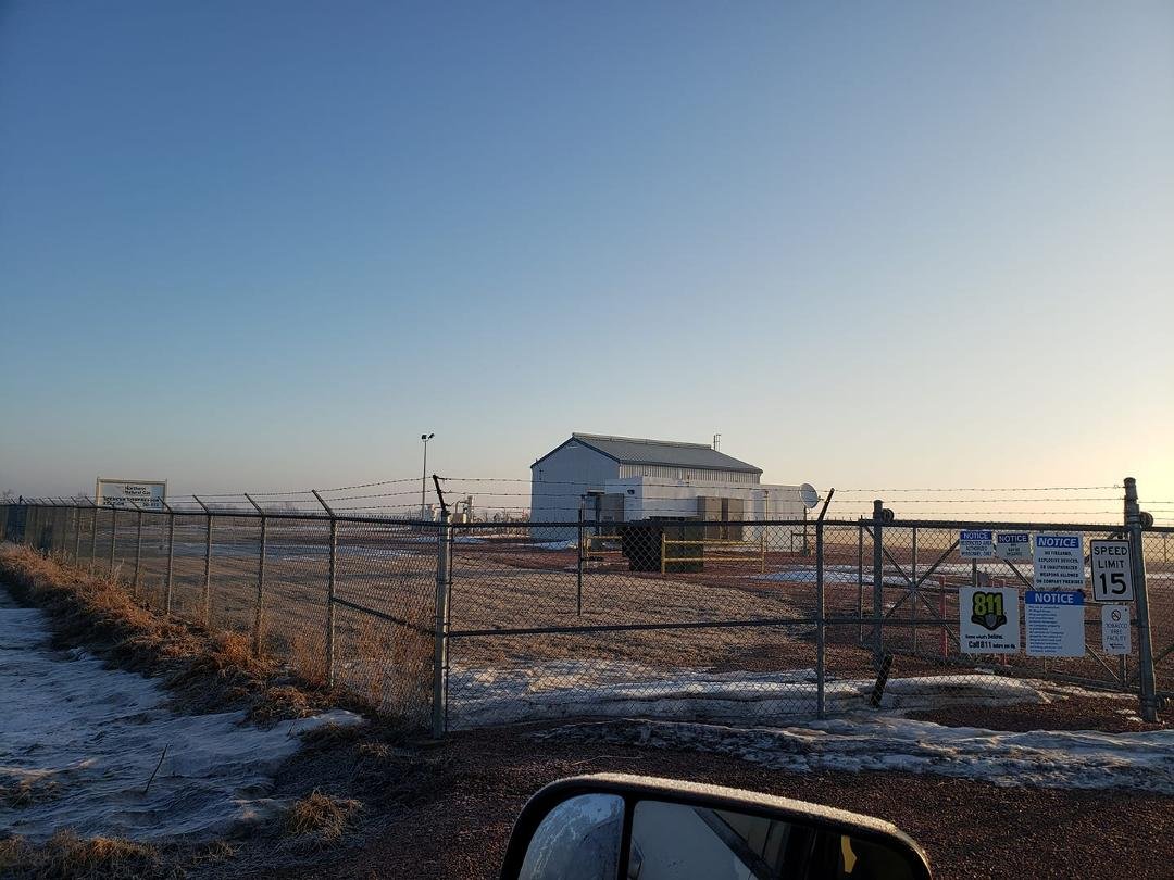 Middle of no where South Dakota. But the sun is shining and it is close to 30. Great day to be outside