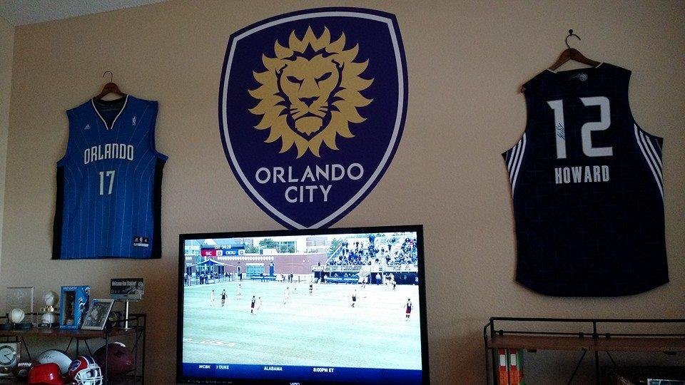 The Orlando City Soccer Club crest looks great on the wall. First Fatheads item I've bought. Adds a lot to the room!
