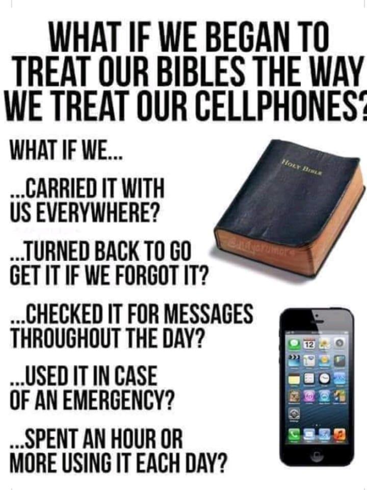 Riveting Reality.....I must keep this in mind daily and have His "Love Letter" around me continually.....Kinda like we should be treating our prayer life, huh?? Ralphie D.