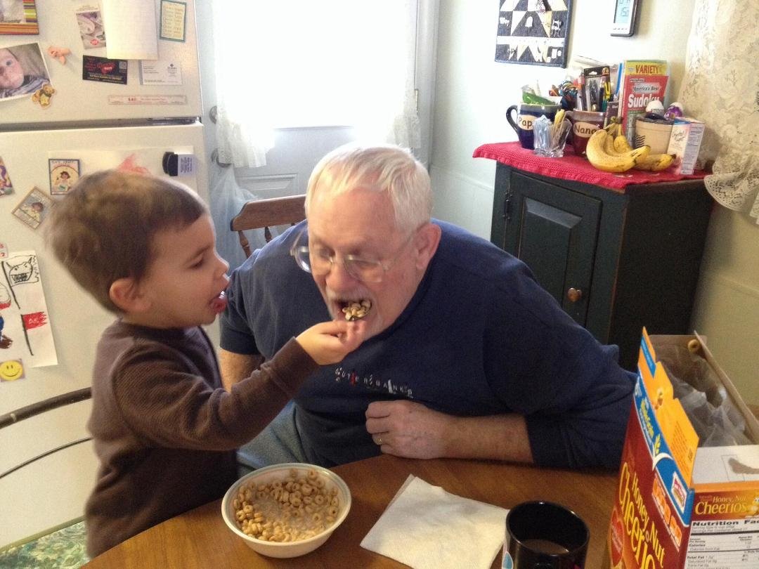 Reversing the roll of taking care of someone you love.