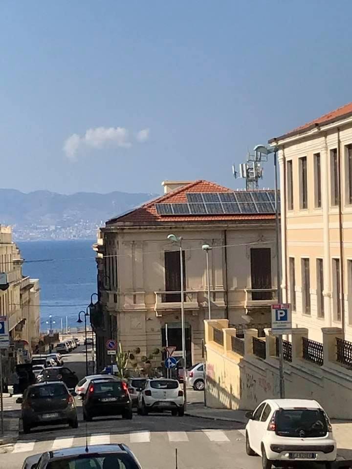 Sicily from downtown Reggio Calabria.