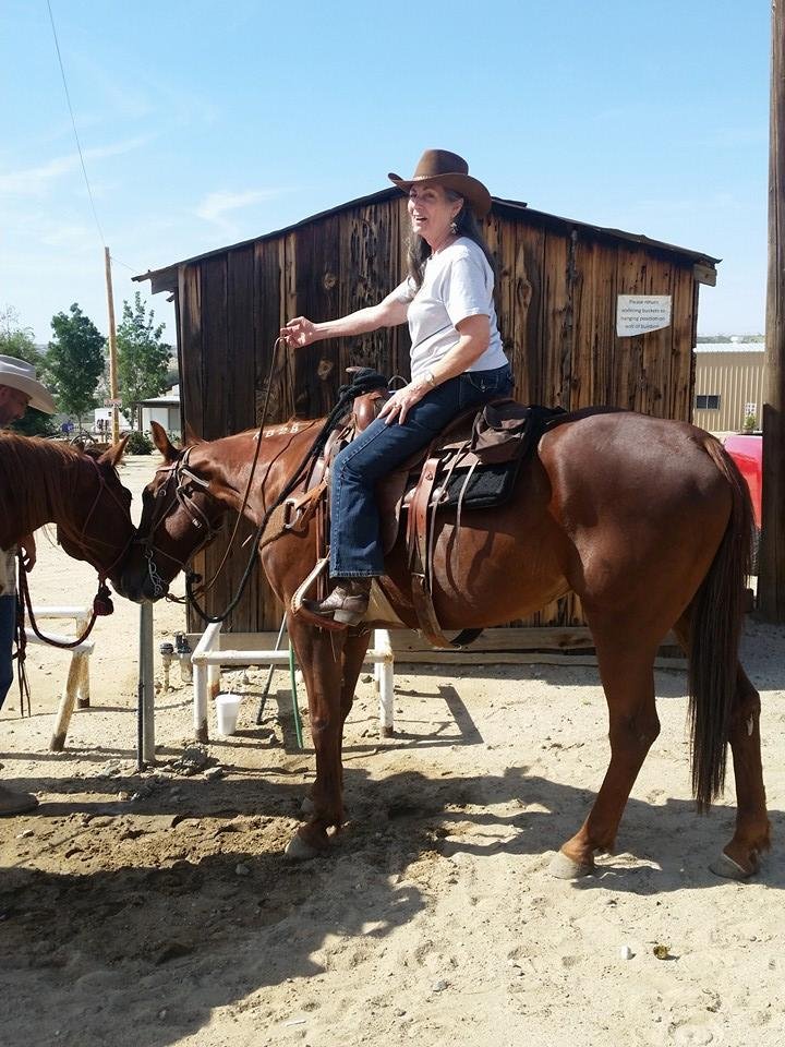 Kim Hays riding at Ethels. Looking good Kim.