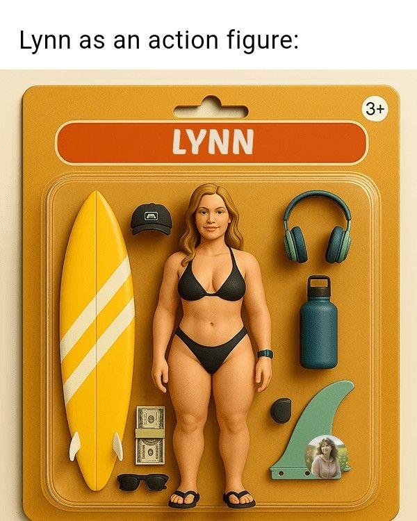 Sorry, this totally messed with my surgery. I laughed til I about pee'd myself!!! Me... In a bikini! This is why AI is a bad thing