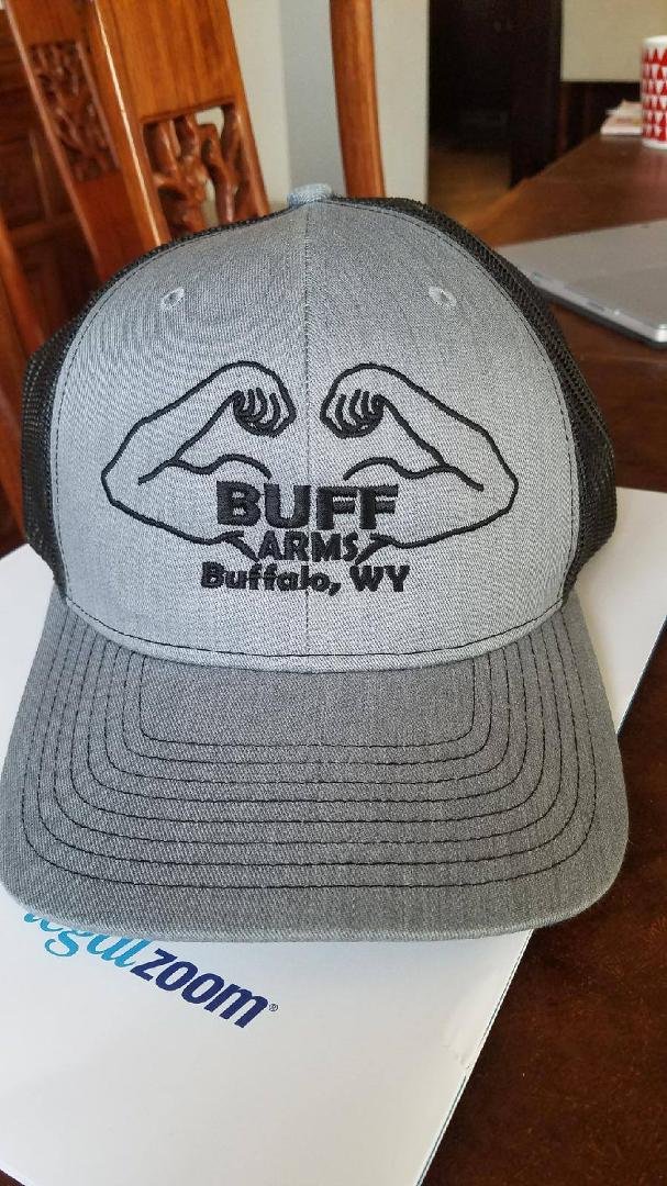 Just got this cool hat from my cousin Alan Buff. Thanks for the hat and hope your company is a success.