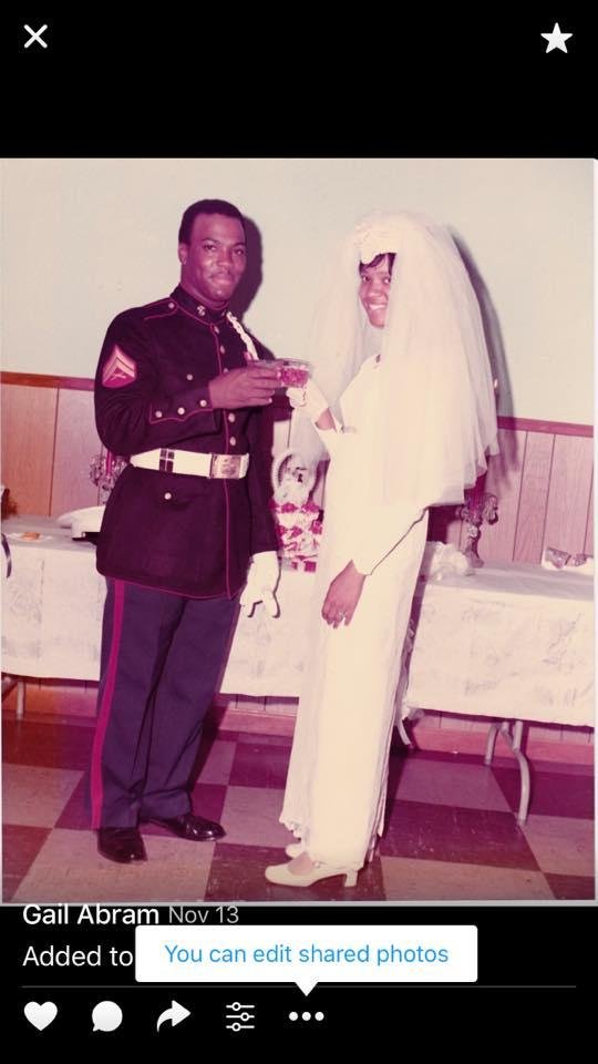 Tomorrow these two have been married for 45 years! Congratulations Celestine Turner and Bruce Turner!