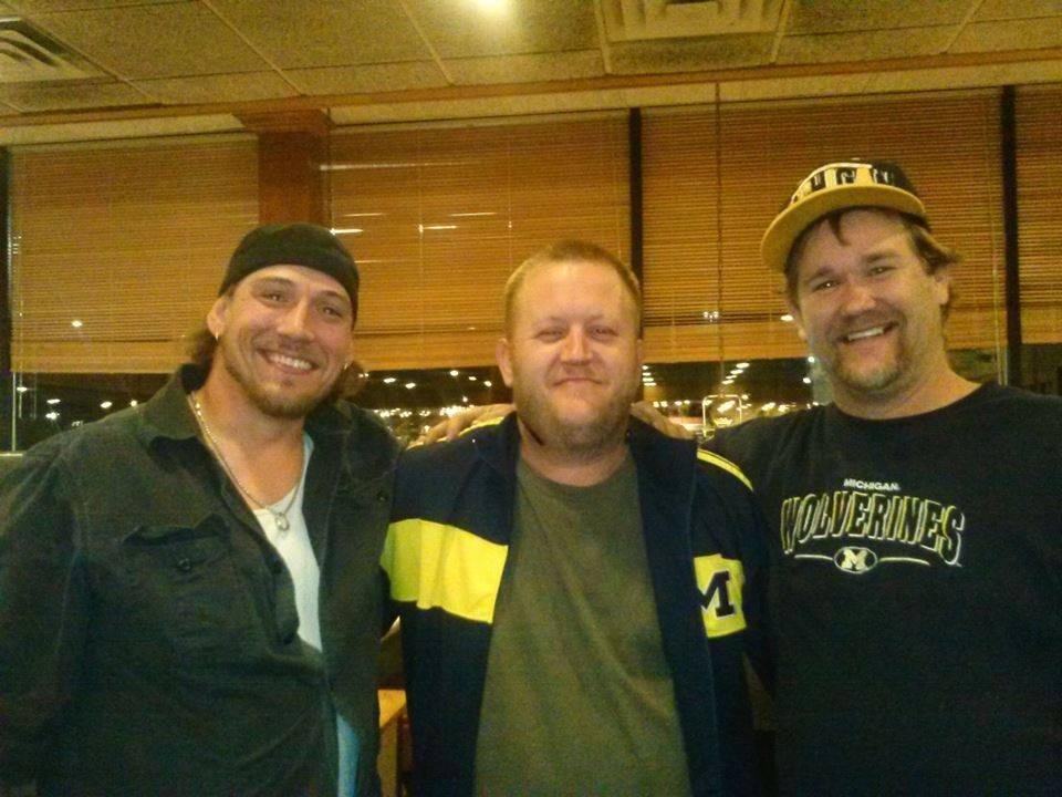 My older brother Tim in the middle and me and young brother Nate on opposite sides
