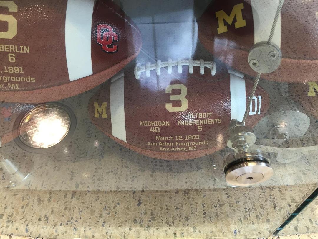 Team Five's only game in the 1882-83 academic year. The Michigan Athletic Department contends that the football teams played no outside games in 1882. If the school's athletic seasons were based on the calendar year, those 