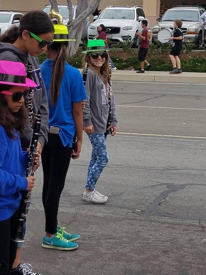 Olivia posing for the camera just before the 24TH ANNUAL BALBOA ISLAND PARADE 11:00a.m. today