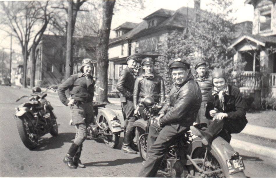 Mom and Dad with their friends, early 1940's