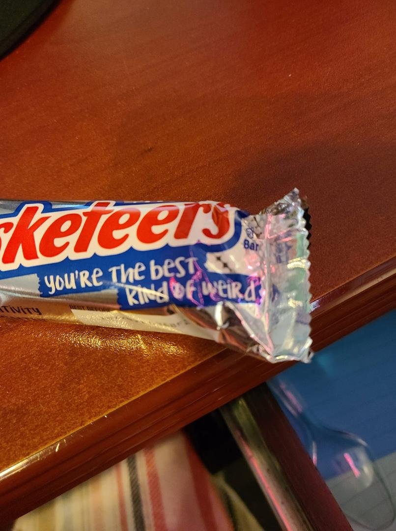 Even my candy bar knows me. 😁