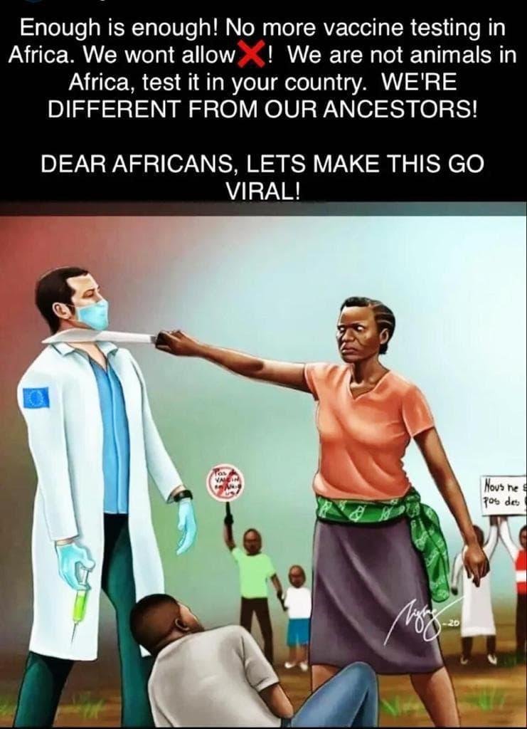 When American and European doctors/scientist discuss drug trials they often think of Africa as an easy target for their experiments. No more! Justice demands that we equally share in the sacrifice of finding a cure.