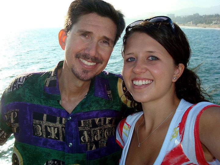 My daughter and I at the Santa Monica Pier.