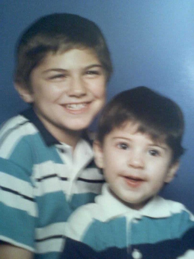 The two most important men in my life--my two beautiful boys.