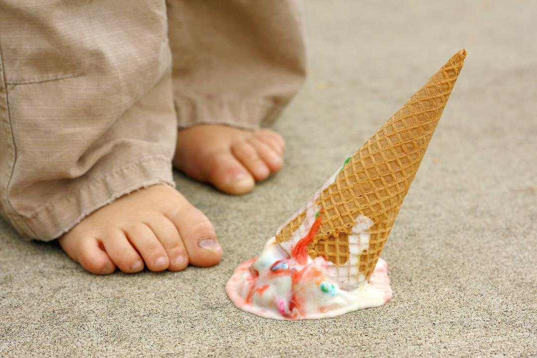 Dropping your ice cream: "Bad"