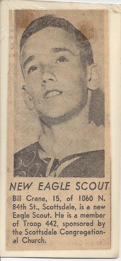 New Eagle Scout May, 1962: