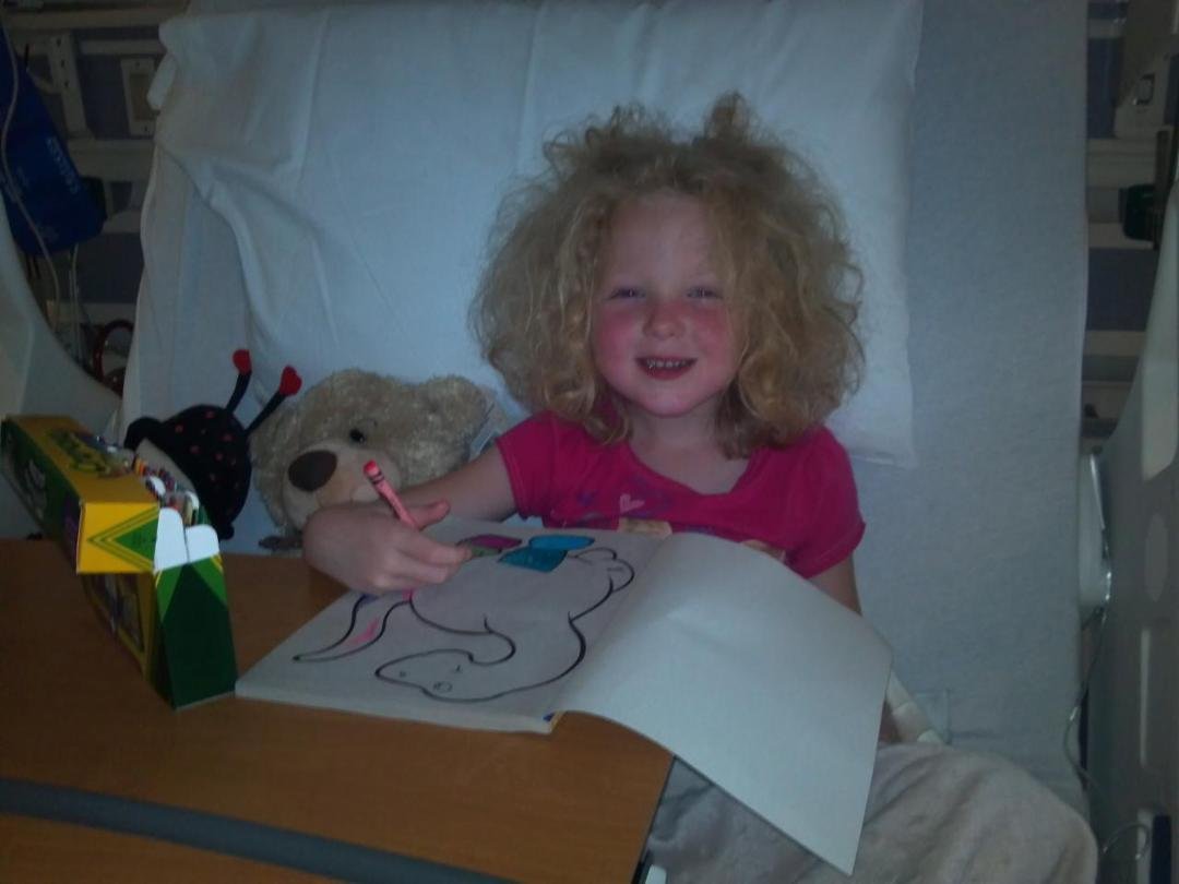 Alexis in the Hospital, May 17, 2012