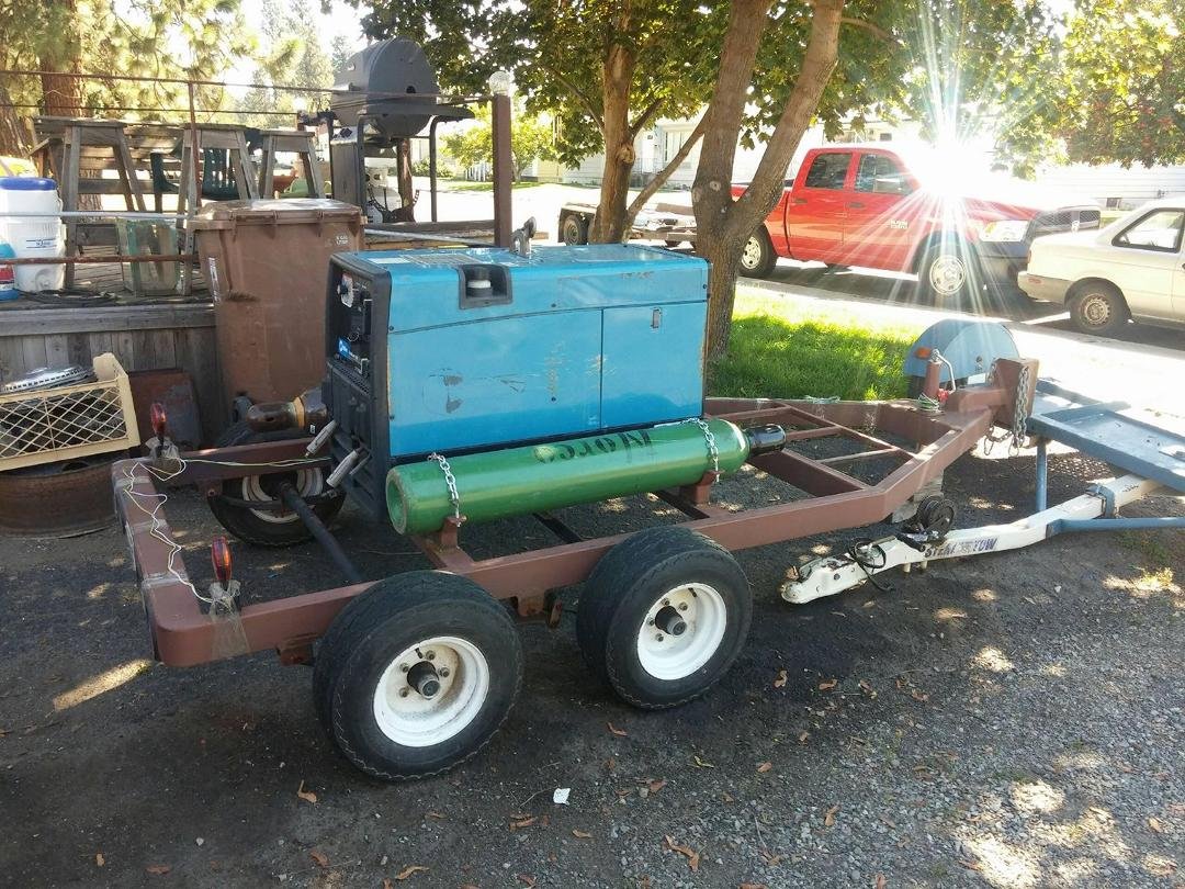 Yesterday my cousin had his welder machine on a trailer stolen from his driveway. The authorities have been notified. If seen please let me know. Thanks