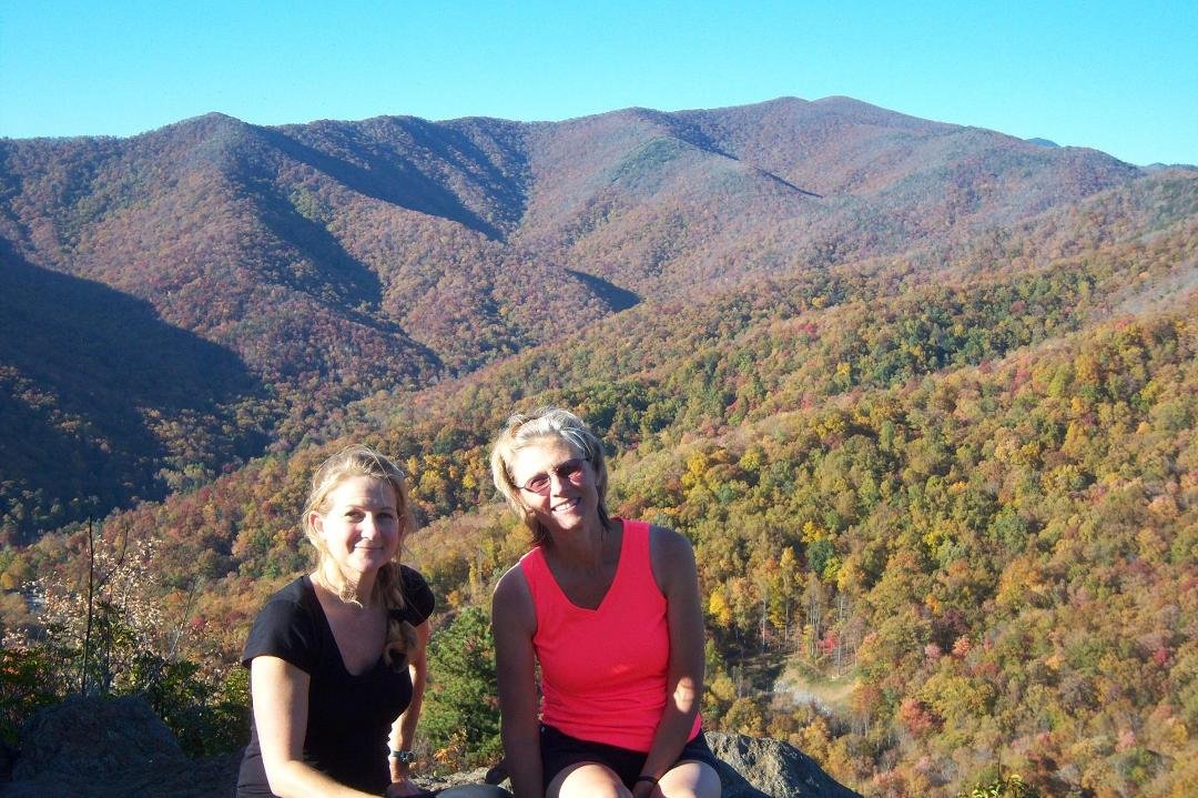 Debra and Lisa Marie in Montreat on Lookout Mountain.