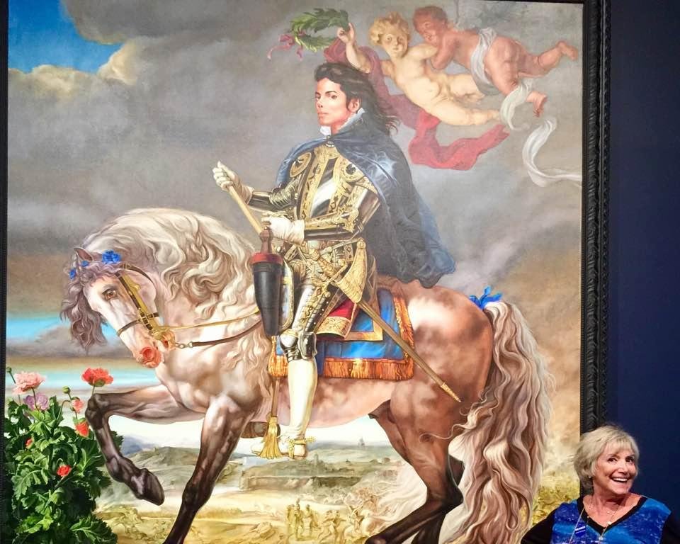 Kehinde Wiley show at Phoenix art museum...Michael Jackson portrait 😊