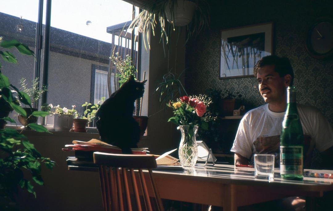 Thinking about an old friend (the cat, not the goof with the facial hair).